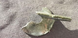 Very Rare Roman Military Silvered Spoon Bowl Part.  L56t