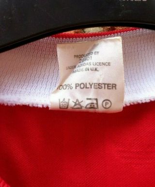 Vintage Mens Adidas Liverpool 1987 Medium M Crown Paints Football Shirt Small S 7
