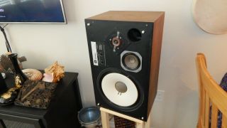 Vintage Jbl L100 Century Speakers,  Walnut Cabinets W/grills,  Pair