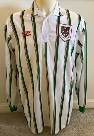 11 Wales Vintage 1993/94 Long Sleeved Away Match Shirt Un Worn Ryan Giggs