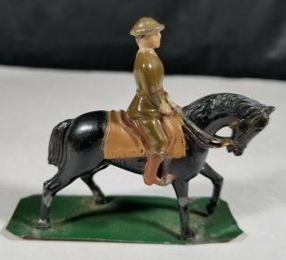 England J.  Hill Co Lead Toy Soldier On Horse