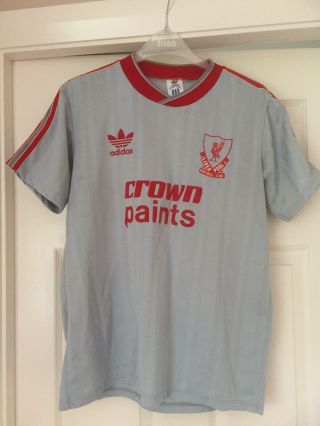 Vintage Liverpool Away Shirt 1987 - 88 Size Medium