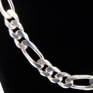 Sterling Silver - ITALY 12mm Figaro Link Chain 22.  25 