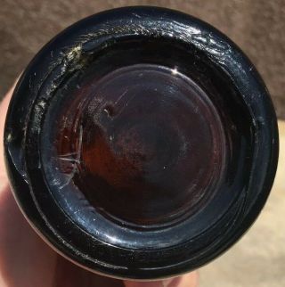 Rare Amber Straight Side Coca Cola Bottle Greencastle Indiana 10