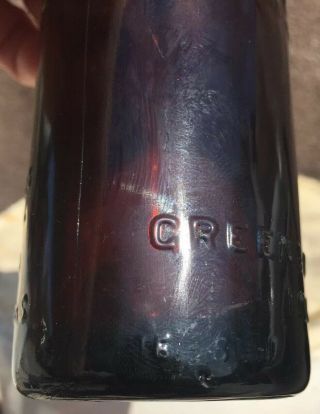 Rare Amber Straight Side Coca Cola Bottle Greencastle Indiana 9