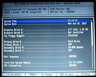 Vintage Dell Optiplex GX110 PC Windows 95 Plus 4x PCI PIII 667MHz/12GB/128MB 3