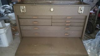 Vintage Kennedy 520 Machinists Chest 7 Drawer Steel Tool Box