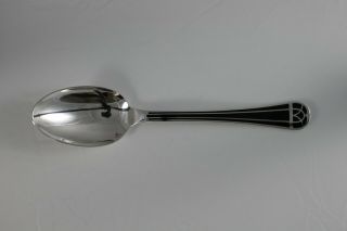 One Christofle Talisman Black Silver - Plate Dinner Table Spoon 8 1/8 Inch