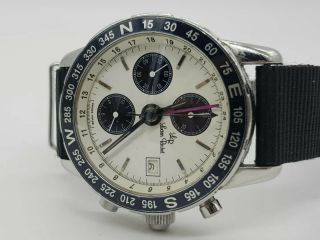 Lucien Rochat Vintage Chrono Valjoux 7750 Gmt Diver 100mt 41mm Of Serviced Watch