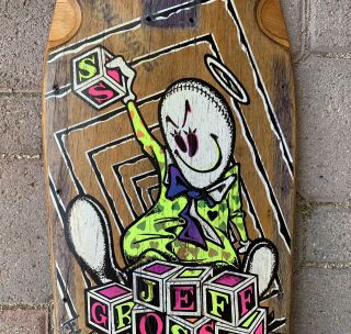 Vintage Jeff Grosso,  Schmitt Stix Skateboard,  Santa Cruz,  80s Skateboarding 5