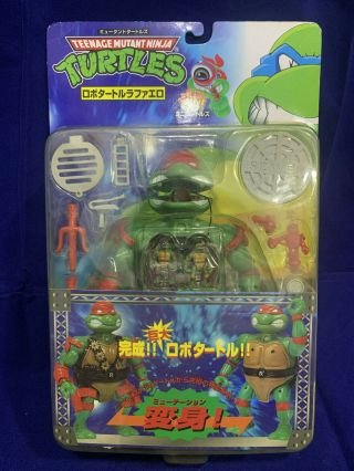 Takara Japan Vintage Mini Teenage Mutant Ninja Turtles Tmnt Raphael Playset Misb
