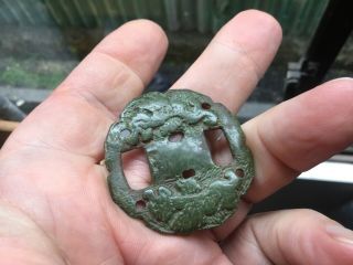 Medieval Bronze Dragon And Lion Strap Distributor/belt Buckle?