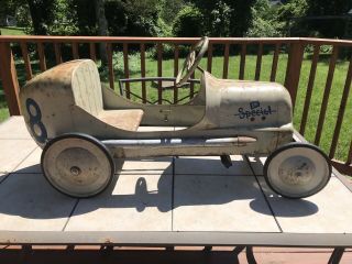 Vintage Bmc Special Pedal Car Race Car