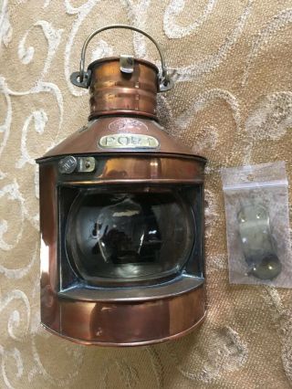 Vintage Tung Woo Port Copper Lantern In Hong Kong