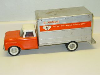 Vintage Nylint Ford U - Haul Box Truck,  Pressed Steel Toy Vehicle