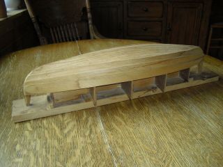 Antique Maine Vintage Wooden Ship Half Hull Bow Prototype Model