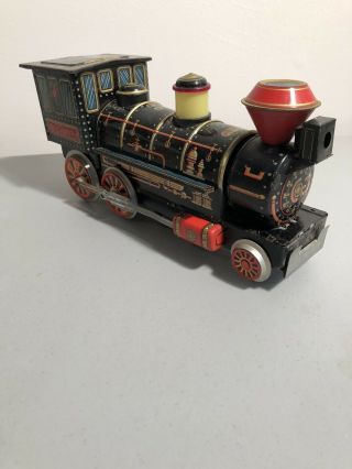 Vintage Collectible Western Locomotive Tin Train Modern Toys Japan Rare Type