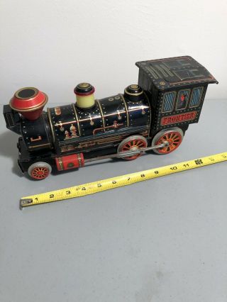 Vintage Collectible WESTERN Locomotive Tin Train Modern Toys Japan Rare type 3