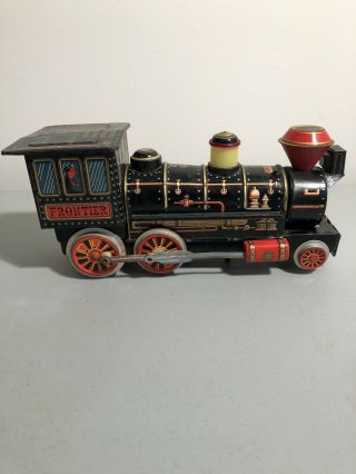 Vintage Collectible WESTERN Locomotive Tin Train Modern Toys Japan Rare type 4