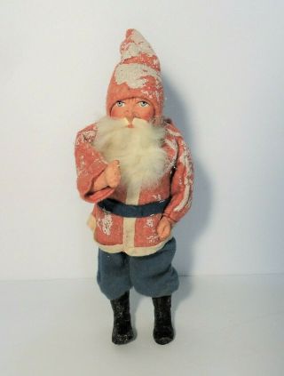 Vintage German Clay Face Santa - Belsnickle 9 "