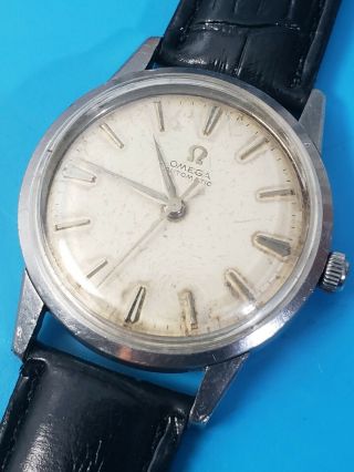 Vintage 1958 Omega Automatic Mens 33mm Watch Cal 470 Ref 14773 1sc