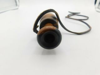 Iverson Antique Hand Made Ebony Duck Call with Papers 6