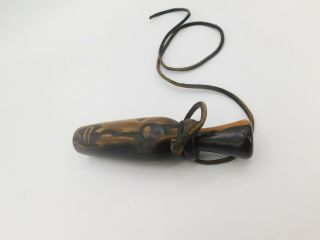 Iverson Antique Hand Made Ebony Duck Call with Papers 9