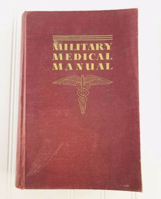 Military Medical Book,  5th Edition,  1942,  Over 1000 Pages,  Illustrated,  Old Maps
