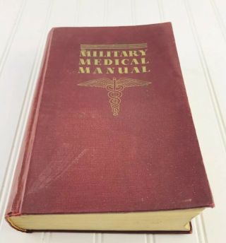 Military Medical BOOK,  5th Edition,  1942,  Over 1000 pages,  ILLUSTRATED,  OLD Maps 2