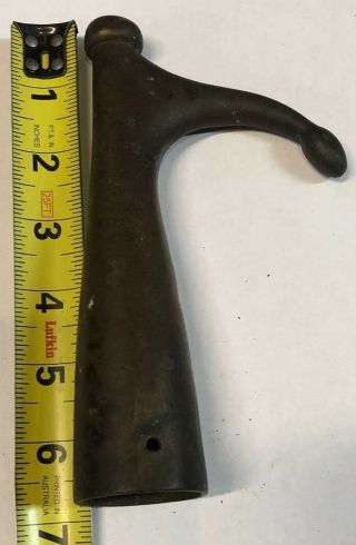 HEAVY DUTY BRONZE NAUTICAL BOAT HOOK FOR GRABBING CLEAT LINES 6 3/4” LONG 5