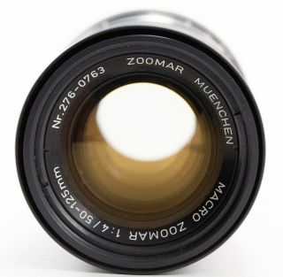 (80) RARE Kilfitt Macro Zoomar 50 - 125mm f/4 lens f/Exakta,  caps, 4