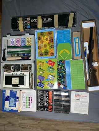 Vintage 1972 Magnavox Odyssey Video Game Console Kit W/odyssey Travel Case.