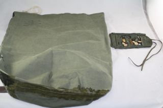 Original1945 Wwii Us Military Waterproof Clothing Storage Bag Sewing Kit