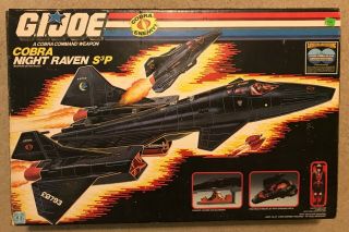 1986 Vintage G.  I.  Joe Cobra Night Raven S3p Vehicle Hasbro W/ Box