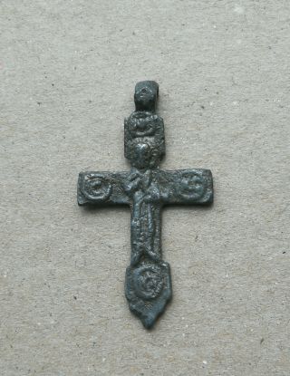 Early Middle Ages Bronze Cross Holy Jesus Christ - Werable