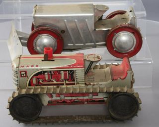 Marx & Other Vintage Wind - Up Metal Tractors [2]