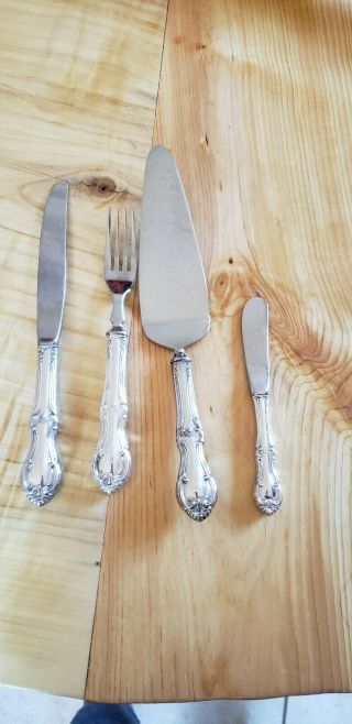 Joan Of Arc Sterling Silver Handled Knives And Forks 2