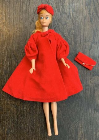Vintage Swirl Ponytail Barbie With Case,  Stand,  And Accessories