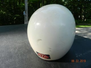 VINTAGE Child ' s?? BELL TOPTEX HELMET MOTORCYCLE WHITE SIZE 7 STP Sticker 60 ' s? 5