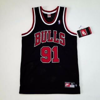 100 Authentic Dennis Rodman Vintage Nike 97 98 Bulls Jersey Size 44 L Mens