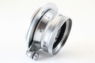 [Rare ] Nikon W - NIKKOR 2.  8cm 28mm f/3.  5 Lens Leica L39 Screw Nippon Kogaku 5400 8