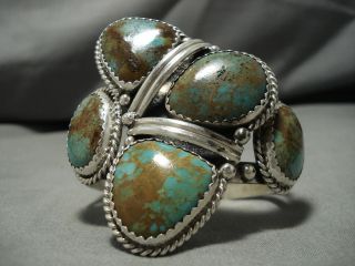 Museum Quality Vintage Navajo Royston Turquoise Sterling Silver Bracelet Old