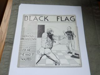 Black Flag Nervous Breakdown,  First Pressing,  Sst - 001,  Punk,  Rare,  Hardcore