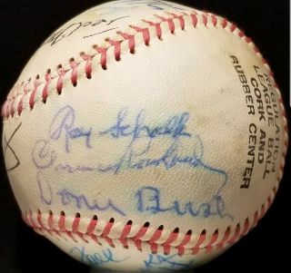 1912 - 62 Chicago White Sox Legends Team Signed Ball Ray Schalk Red Faber Hof Vtg