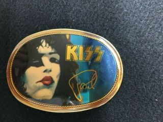 Kiss Belt Buckle Paul Stanley Pacifica Rare Vintage Nrmt