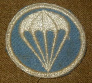 Wwii U.  S.  Army Airborne Parachute Cap Patch Paratrooper -