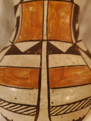 Antique Acoma Pottery 1920s Vase,  Old Native American indian Pottery 6