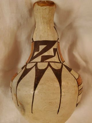 Antique Acoma Pottery 1920s Vase,  Old Native American indian Pottery 8