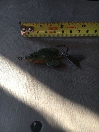 ULTRA RARE VINTAGE TIN LIZZY PUMPKINSEED FISHING LURE ARBOGAST. 5