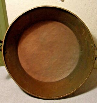Vintage French Copper Mixing Bowl Jam Candy Preserve Confiture Pot Pan 7